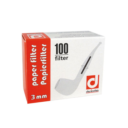 Pfeifenfilter 3mm, 100 Stück