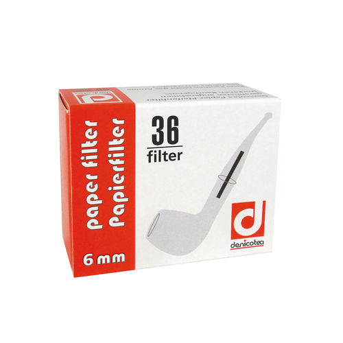 Pipefilters 6mm, 36 pieces